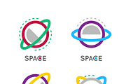 Space globe logo