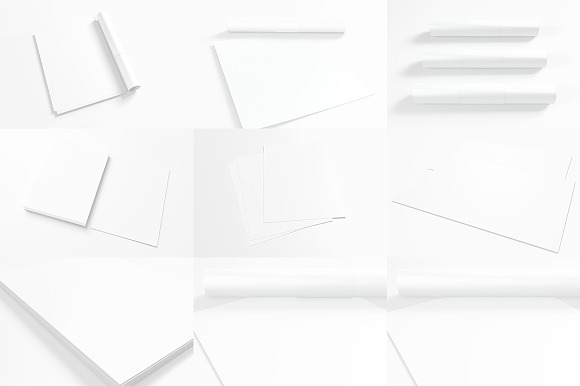 Multipurpose Letterheads Mock-ups in Print Mockups - product preview 4