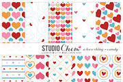 Candy Love Digital Pattern Papers