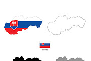 Slovakia country silhouette
