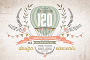 Design elements.  120 clip arts!