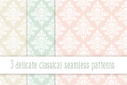 Delicate classical seamless patterns