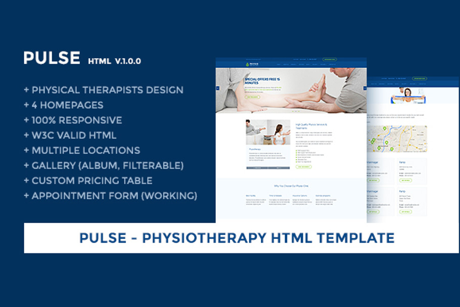 Physiotherapy Responsive Template