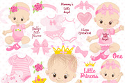 Baby Girl Clipart, AMB-1293