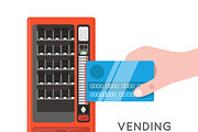 Card pay vending machine