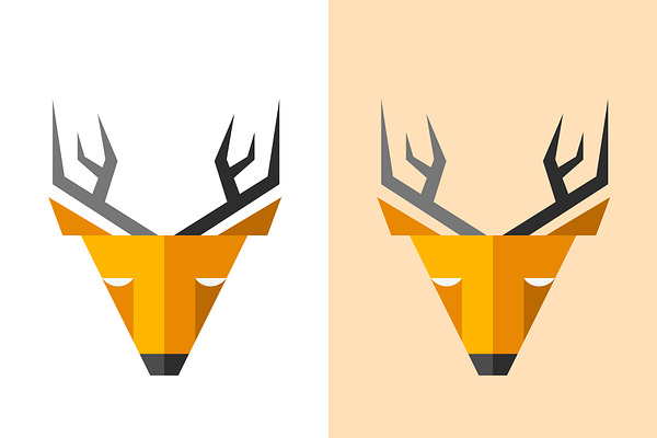 Vector deer logo