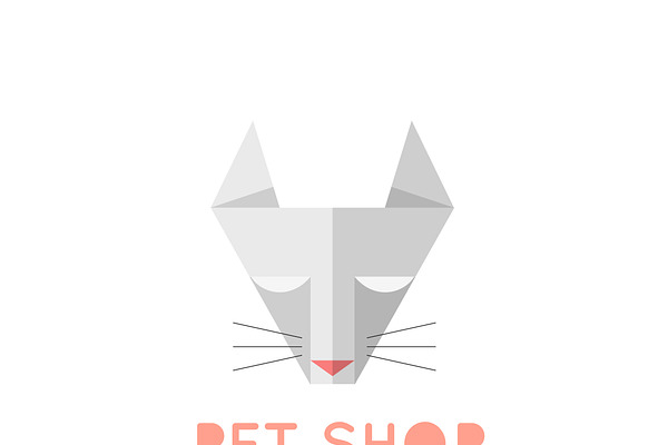 Pet shop logo. Cat logo