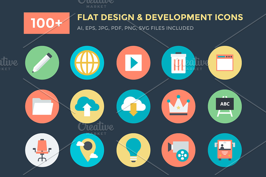 100+ Design and Development Icons 