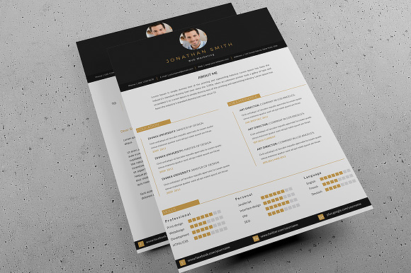 Resume & Cover Letter  in Letter Templates - product preview 2