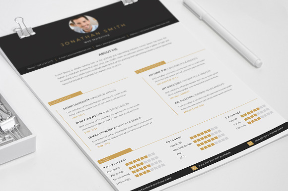 Resume & Cover Letter  in Letter Templates - product preview 3