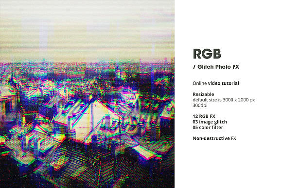 RGB / Glitch Photo FX in Photoshop Layer Styles - product preview 3