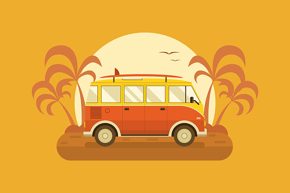RV Travel Collection in Illustrations - product preview 3