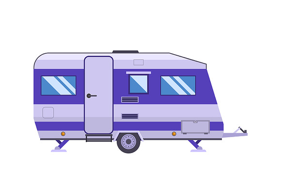 RV Travel Collection in Illustrations - product preview 5