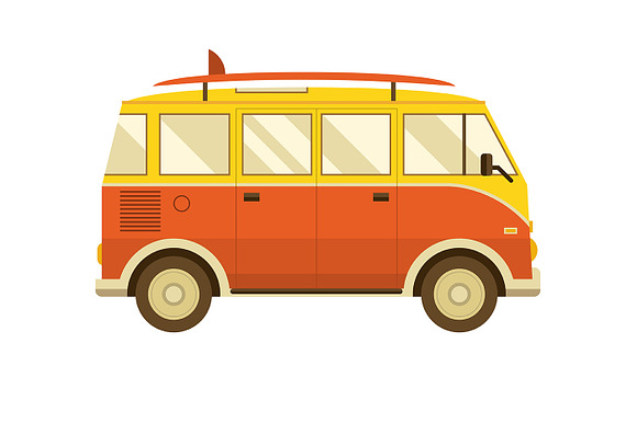 RV Travel Collection in Illustrations - product preview 7