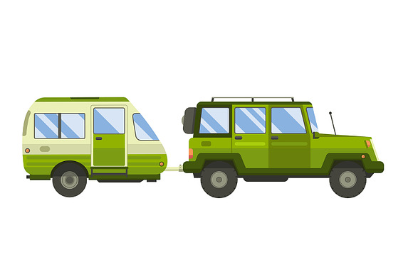 RV Travel Collection in Illustrations - product preview 8