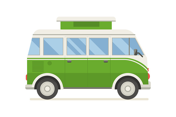 Travel Van Bus Collection in Illustrations - product preview 2