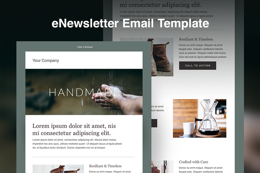 MailChimp HTML Email Template in Mailchimp Templates - product preview 8