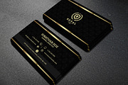 Gold and Black business card #40