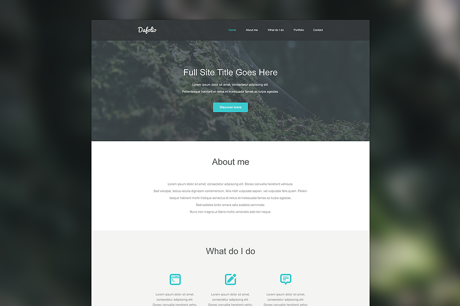 Dafolio | PSD Template for Creatives in Website Templates - product preview 8
