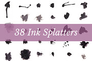 38 Ink Splatters