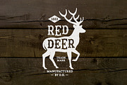 Vintage Label Red Deer