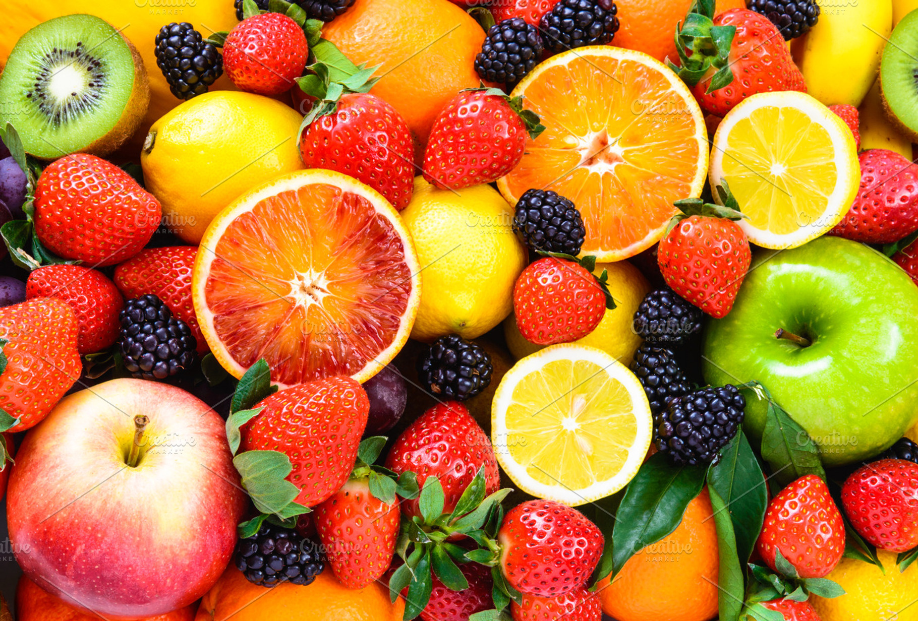 Fresh fruits background. | High-Quality Food Images ...