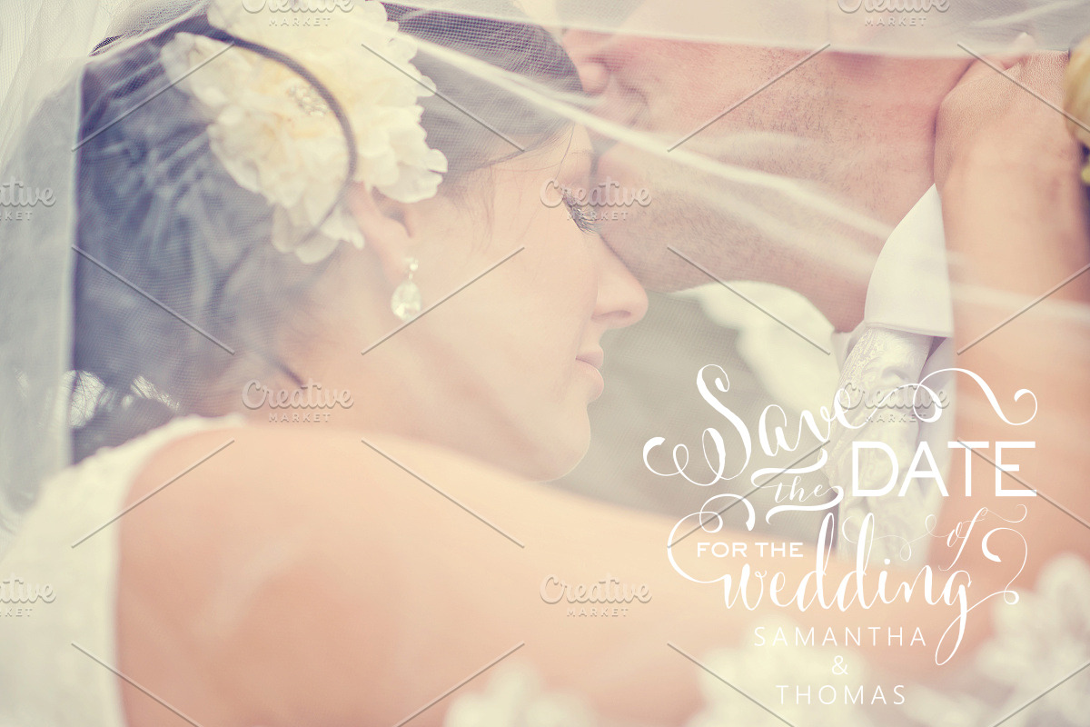 Save the Date - Photo Overlays in Illustrations - product preview 8