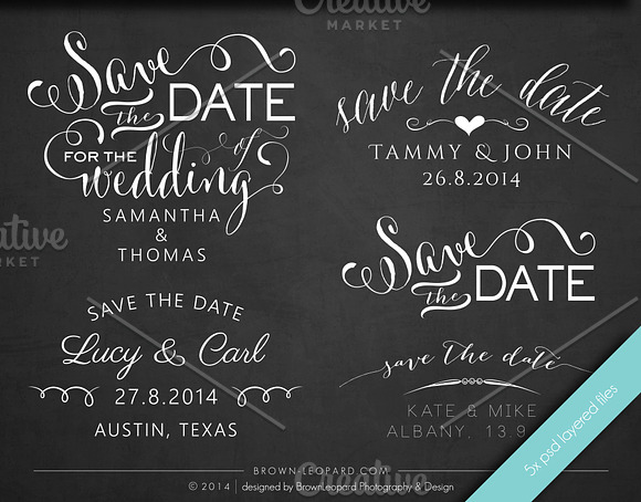 Save the Date - Photo Overlays in Illustrations - product preview 2