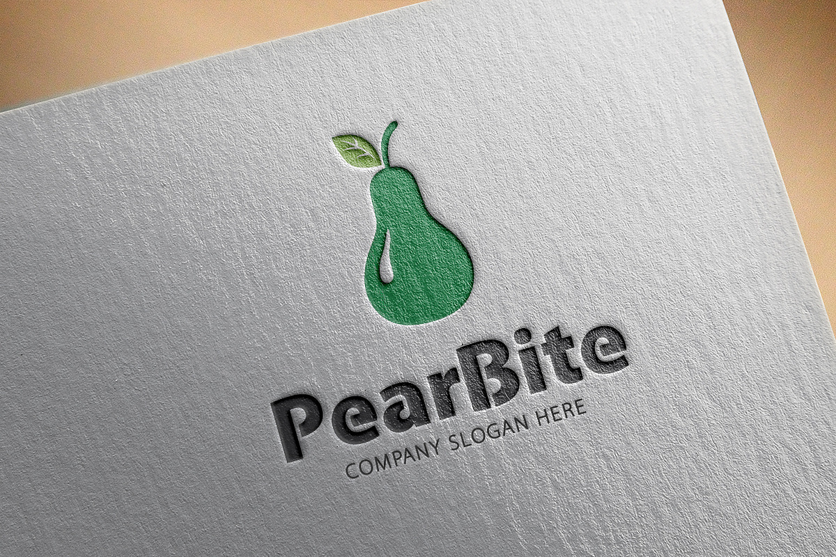 Pear Bite Logo in Logo Templates - product preview 8