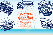 Summer vacation badges
