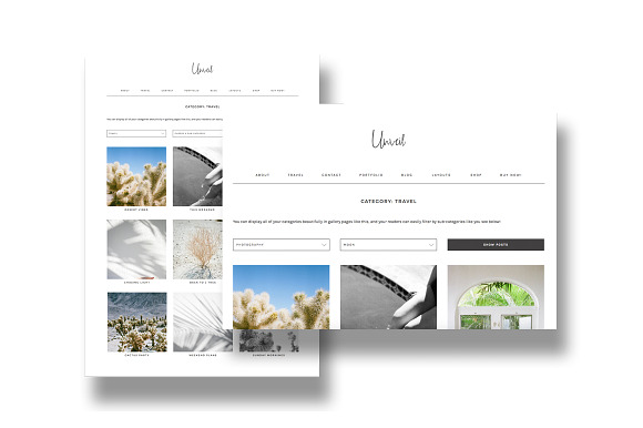 unveil / a portfolio + shop + blog in WordPress Portfolio Themes - product preview 1