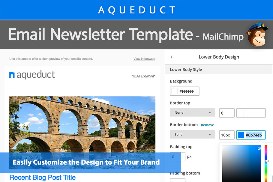 Email Newsletter Template MailChimp in Mailchimp Templates - product preview 8