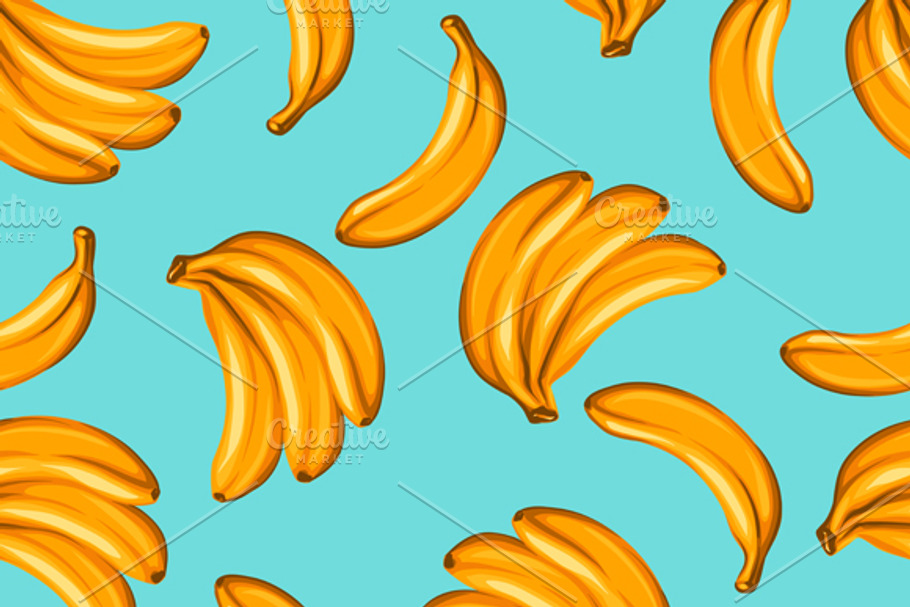 Pattern with bananas. in Patterns - product preview 8