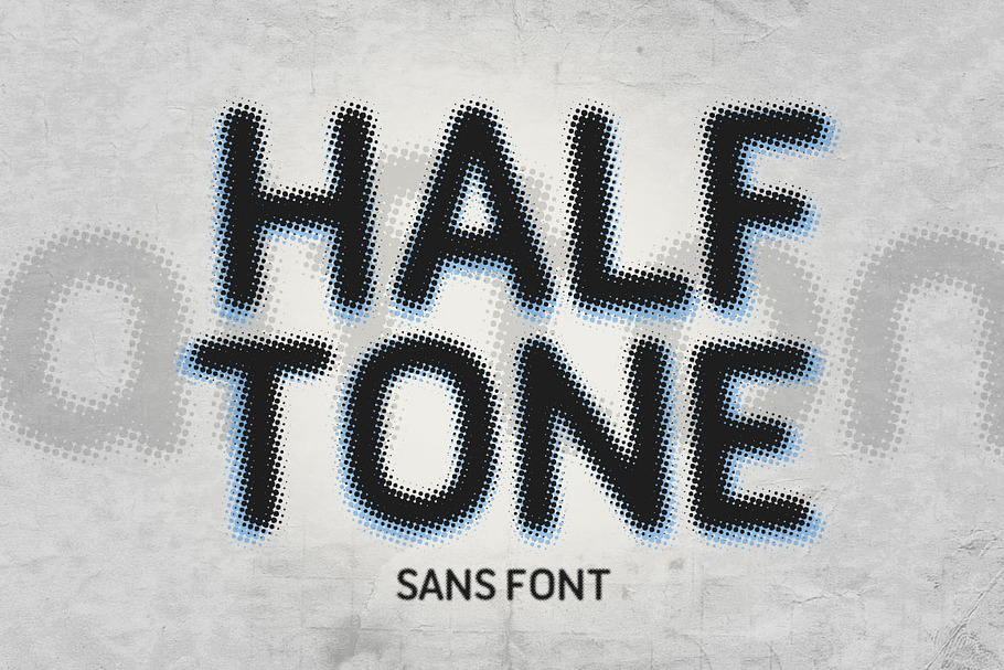 Halftone Sans in Sans-Serif Fonts - product preview 8