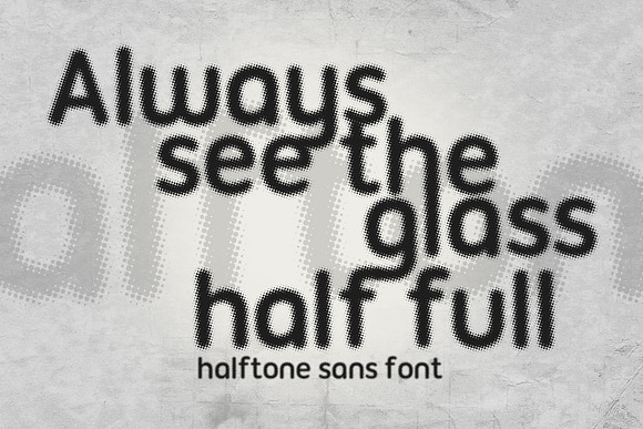Halftone Sans in Sans-Serif Fonts - product preview 1