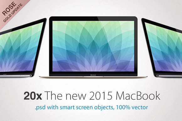 Apple MacBook 2015 Mockup in Mobile & Web Mockups - product preview 4