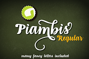Piambis open type font