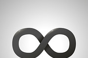 Black simple Infinity sign