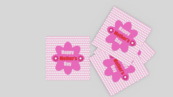 Mother's Day Flower Badge in Objects - product preview 2
