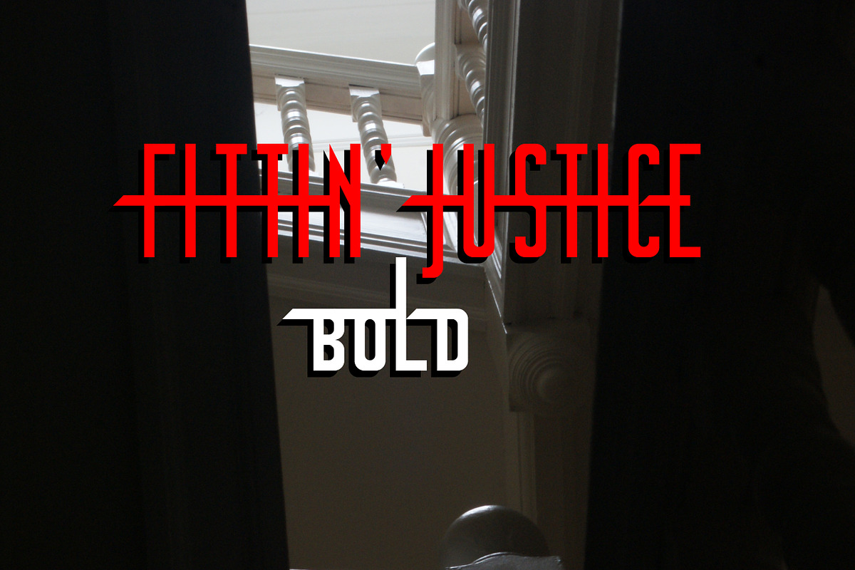 Fittin' Justice Bold in Sans-Serif Fonts - product preview 8