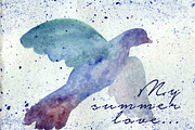 Bird watercolor background