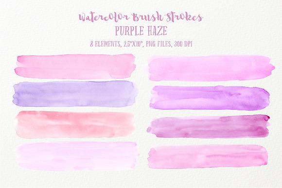 Watercolor Brush Stroke Bundle in Illustrations - product preview 6