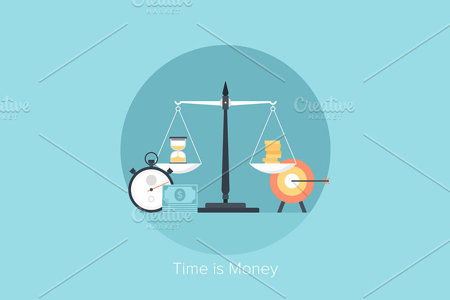 Time is money in Illustrations - product preview 8
