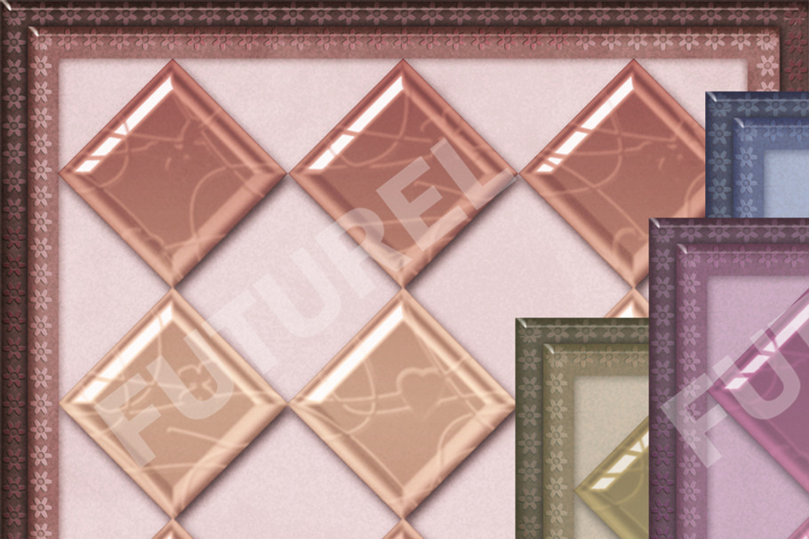4 color glass tiles in Textures - product preview 8