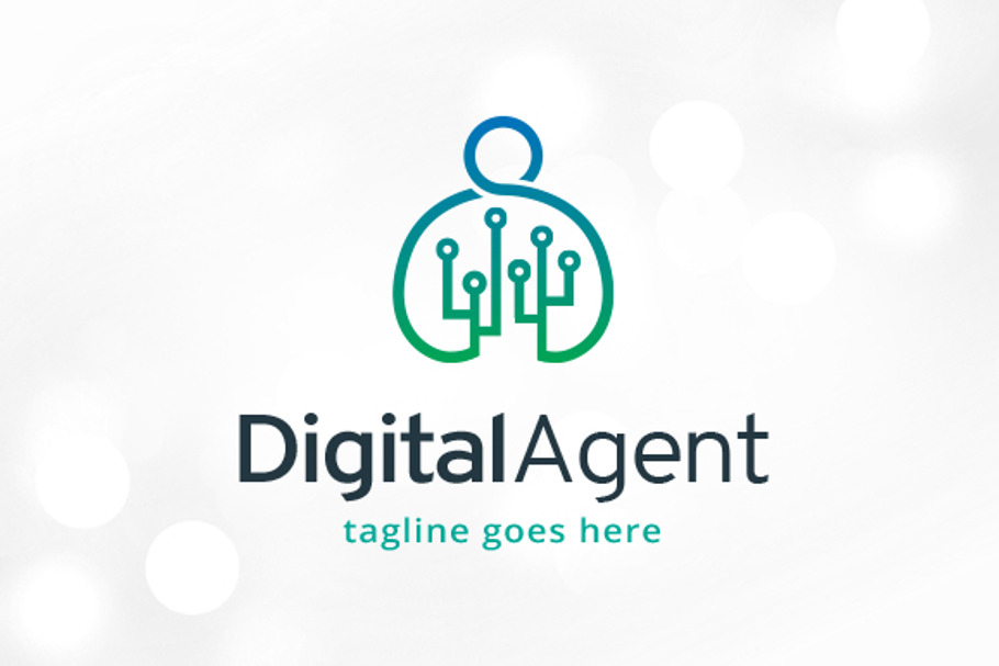 Digital Agent Logo Template  in Logo Templates - product preview 8