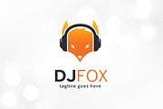 DJ Fox Logo Template