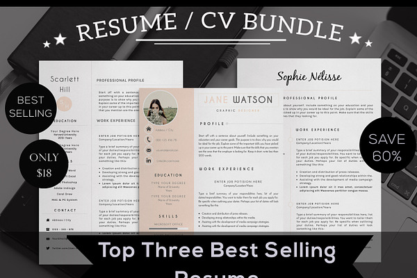 Resume / CV Top 3 Selling