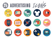 25 Advertising Icons Pack