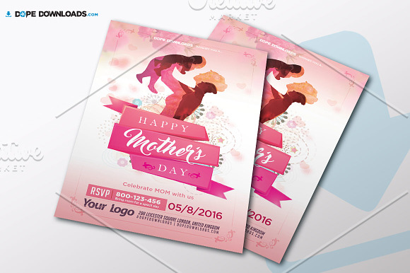 Mother’s Day Flyer Template in Flyer Templates - product preview 1