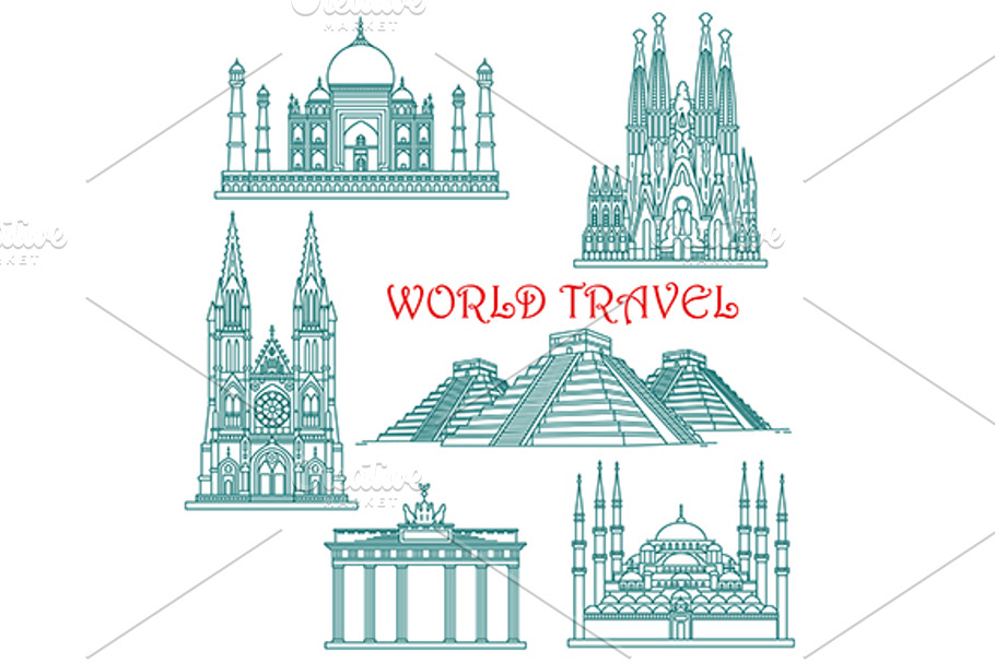 World travel and architecture in Graphics - product preview 8